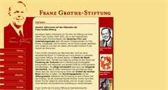 Desktop Screenshot of franzgrothe-stiftung.de